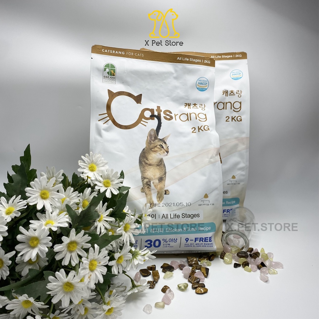 [Mã 44FMCGSALE1 giảm 10% đơn 250K] Catsrang 2kg, Hạt Cho Mèo Chính Hãng