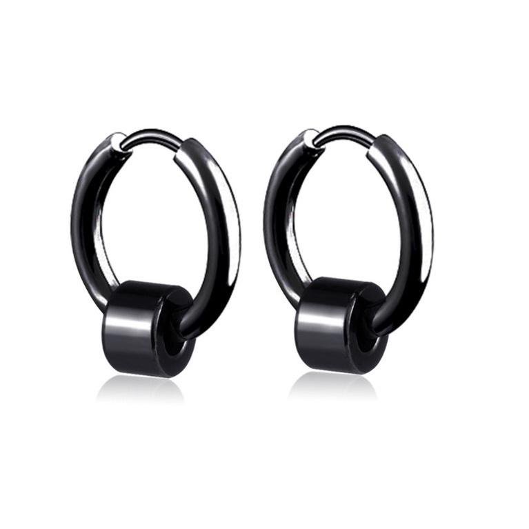 Bông Tai Nam Titan Không Rỉ Khoen Tròn TT 4117 - 1 Cặp