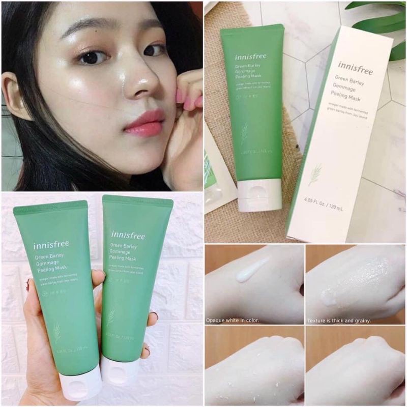 TẨY TẾ BÀO CHẾT LÚA MẠCH INNISFREE GREEN BARLEY GOMMAGE PEELING MASK 120ml