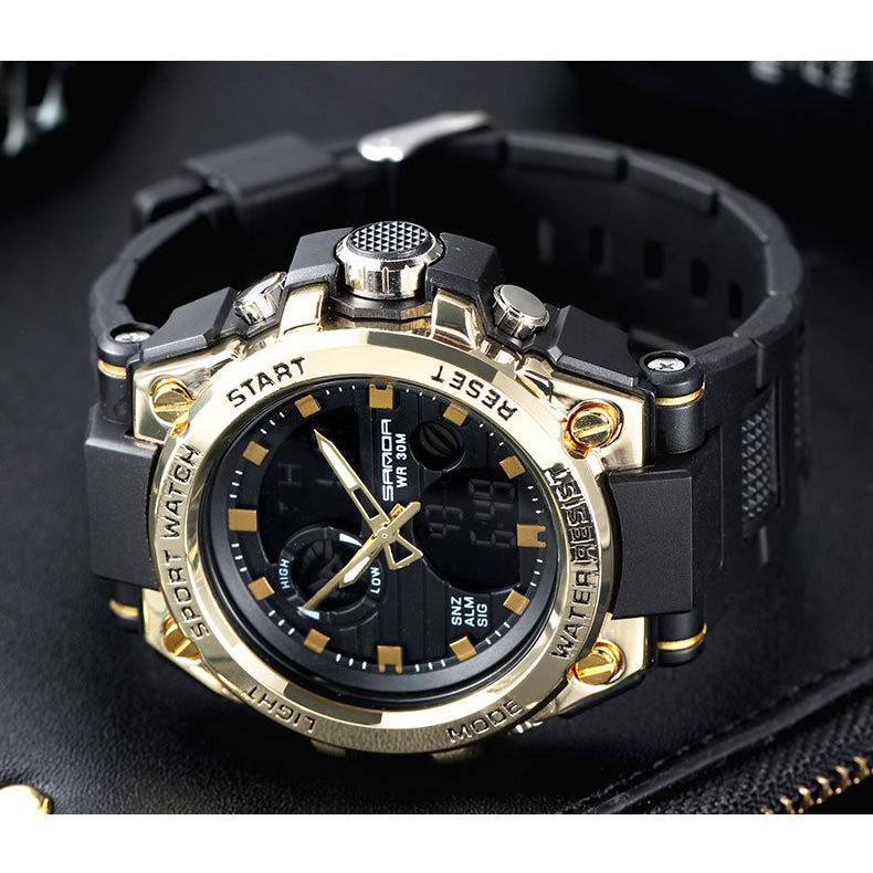 Đồng Hồ Nam Thể Thao Kim Điện Tử SANDA Chống Nước Cực Bền Kiểu Dáng Thời Trang-Duong.watches | BigBuy360 - bigbuy360.vn