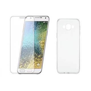 Bộ Ốp lưng dẻo trrong Samsung Galaxy j7 2016 , Kính cường lực 9H