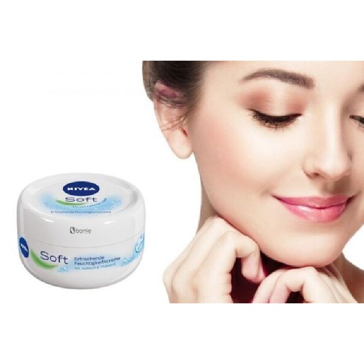 Bộ đôi Kem dưỡng làm mềm da NIVEA Soft Crème 50ml/hũ - 89054