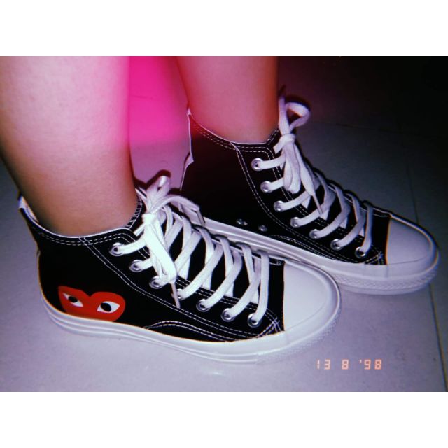 (ORDER) Giày converes tim cổ cao ulzzang ( ảnh thật 100%) ❤