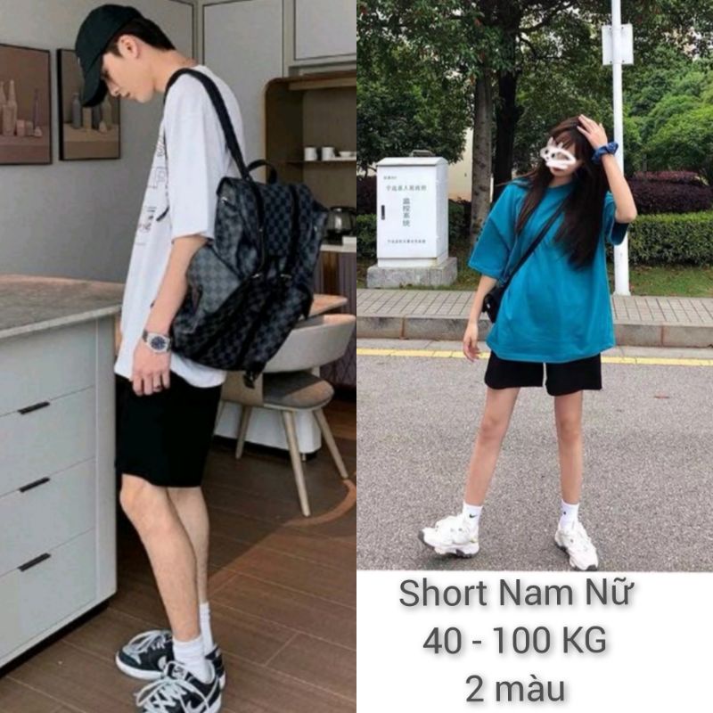 40-100KG Short Nam Nữ thời trang bigsize năng động, trẻ trung