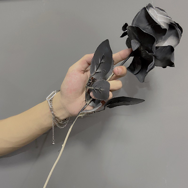 Vòng tay hai lớp bằng thép titan phong cách đường phố cá tính