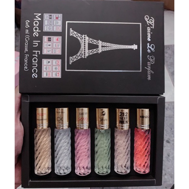 Hộp set 6 chai nước hoa lăn chiết Pháp | BigBuy360 - bigbuy360.vn