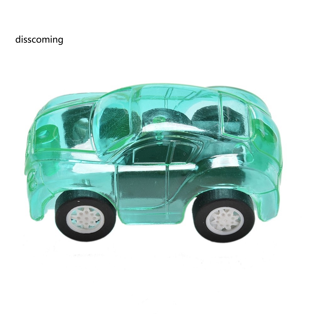 Đồ chơi xe hơi mini bằng nhựa trong suốt màu kẹo ngọt dành cho trẻ em