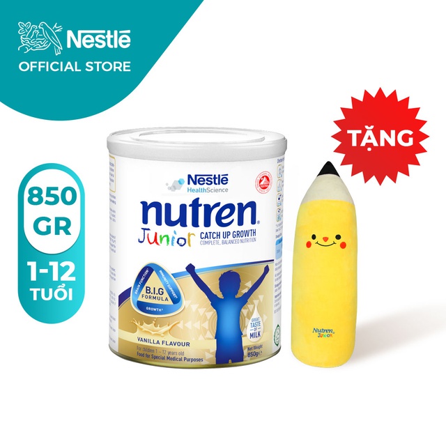 [Tặng Quà] Combo Sữa bột Nutren Junior 850g