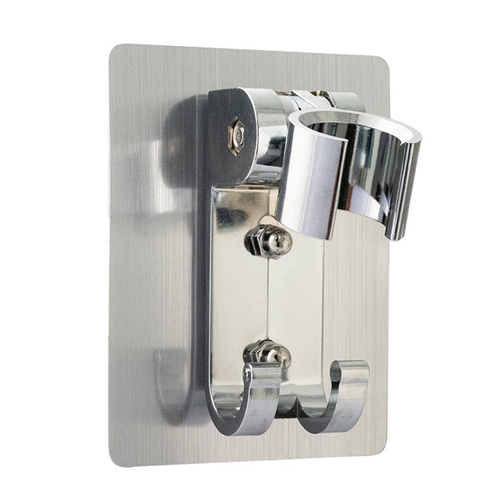 Giá Đỡ Vòi Inox Sen Hít Tường Không Cần Đục Lỗ Kết Hợp Móc Treo Đồ