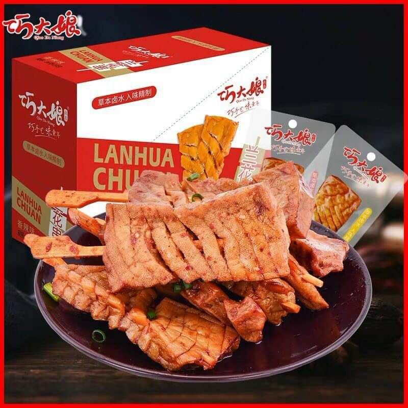 ĐẬU HŨ XIÊN QUE SỐT CAY ĂN LIỀN - Lùn Con Food