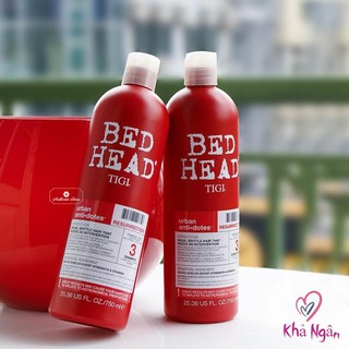 Bộ Dầu Gội Xả Tigi Bed Head Phục Hồi Cấp Độ 3 750ml + 750ml