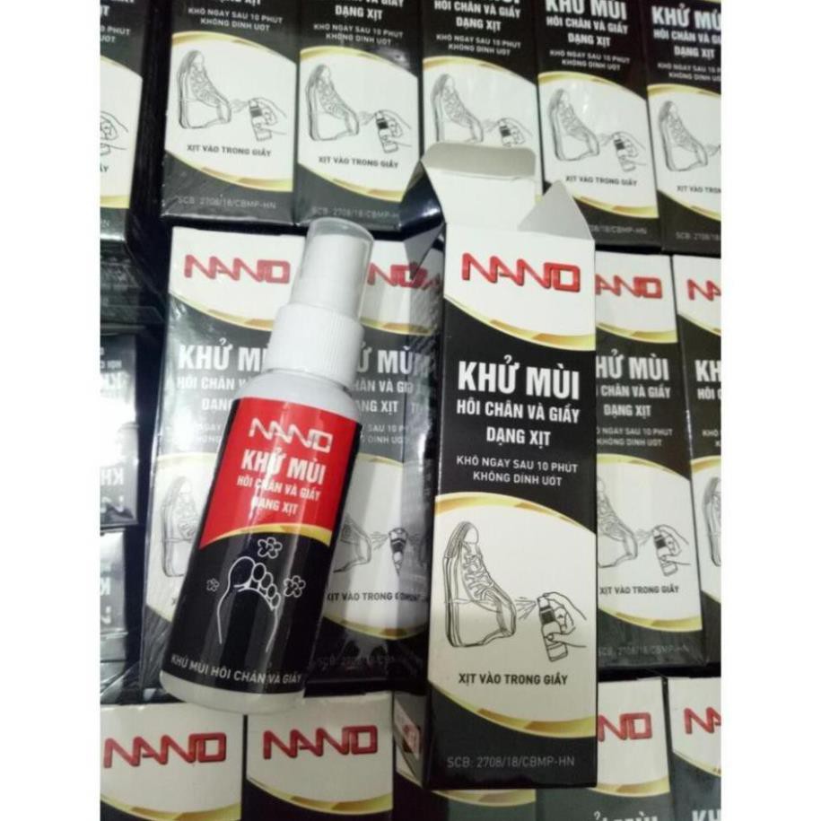 Sịt khử mùi nano (xịt hôi chân và xịt giầy)