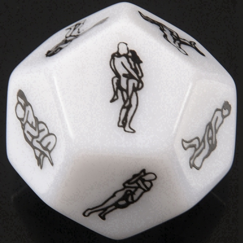 12 SIDED Y FUNNY ADULT LOVE HUMOUR GAMBLING  ROMANCE EROTIC KAMA SUTRA CRAPS DICE TOY
