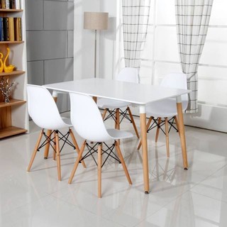 [Giao Nhanh 2h HCM] Ghế dựa chân gỗ màu trắng Eames