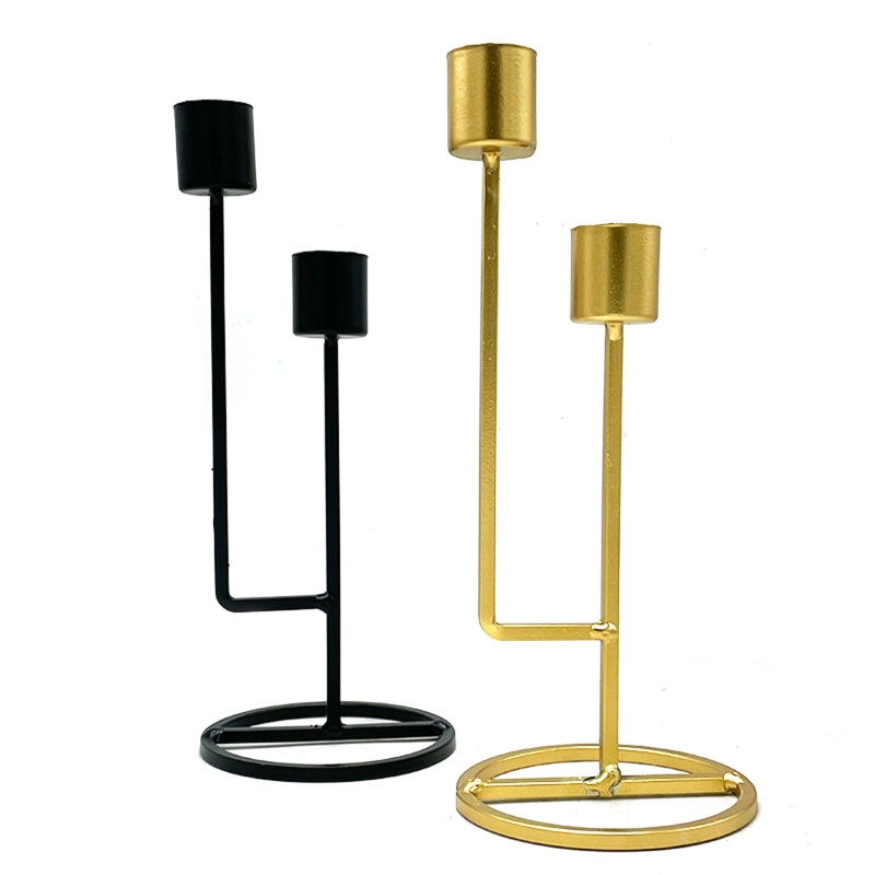 Giá Đỡ Nến Bằng Sắt Dáng Dài Cổ Điển Dùng Trang Trí Bàn