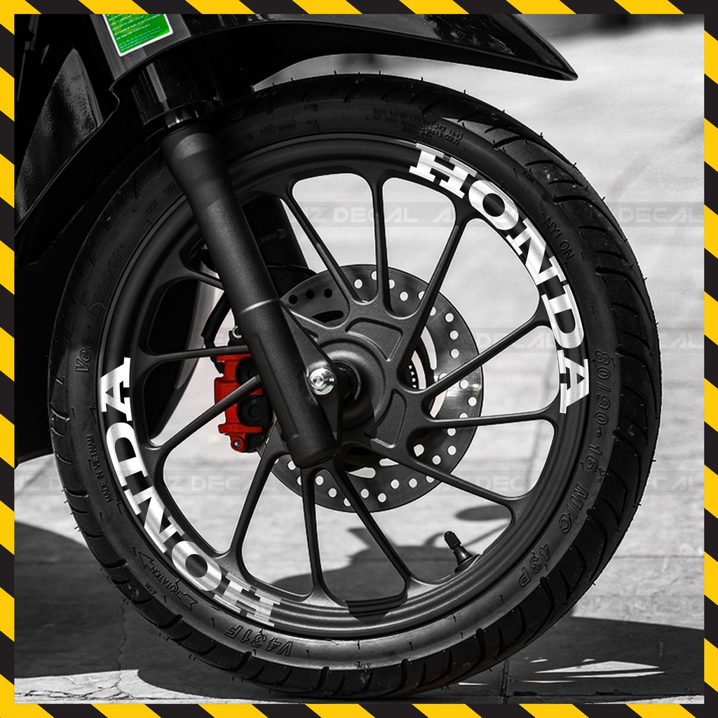 Tem Dán Vành Xe Máy Phản Quang Honda Winner X, Air Blade, Vision, SH... | TV37 | Decal Dán Vành Xe Máy Honda Chống Nước