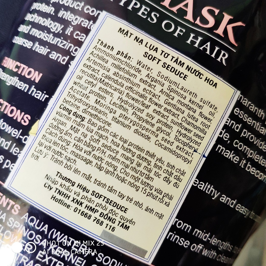 Dầu Hấp Lụa Tơ Tằm Hương Nước Hoa Soft Seduce Argan Oil | BigBuy360 - bigbuy360.vn