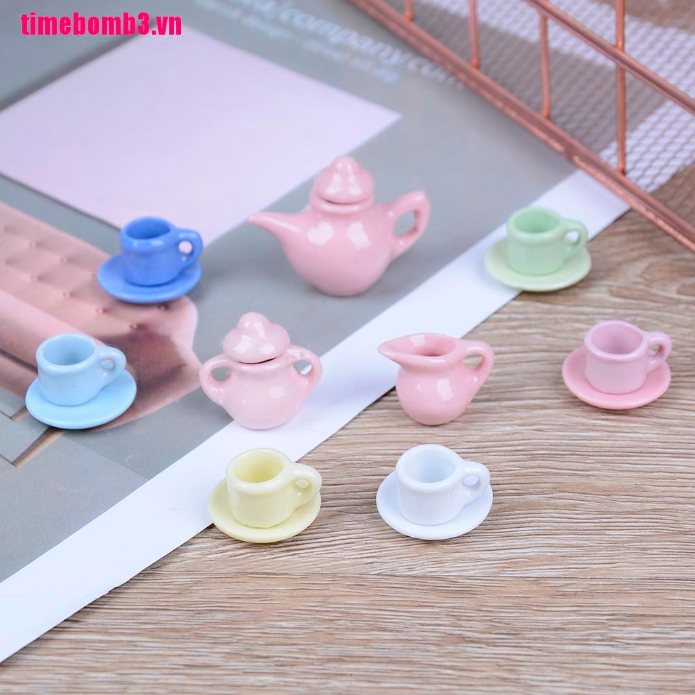 Set 15 Ấm Trà Mini Tỉ Lệ 1: 12 Trang Trí Nhà Búp Bê