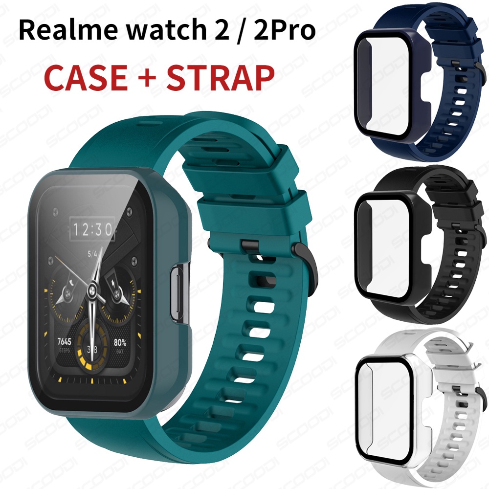 Dây Đeo 2 Trong 1 + Ốp Bảo Vệ Mặt Đồng Hồ + Ốp Bảo Vệ Cho Realme Watch 2 / Realme 2 Pro / Realme Watch 3