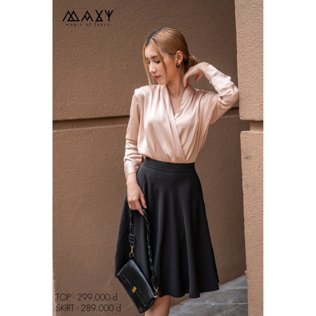 Chân váy chữ a dáng dài bo thun sau lưng a line skirt Maxy workshop | BigBuy360 - bigbuy360.vn