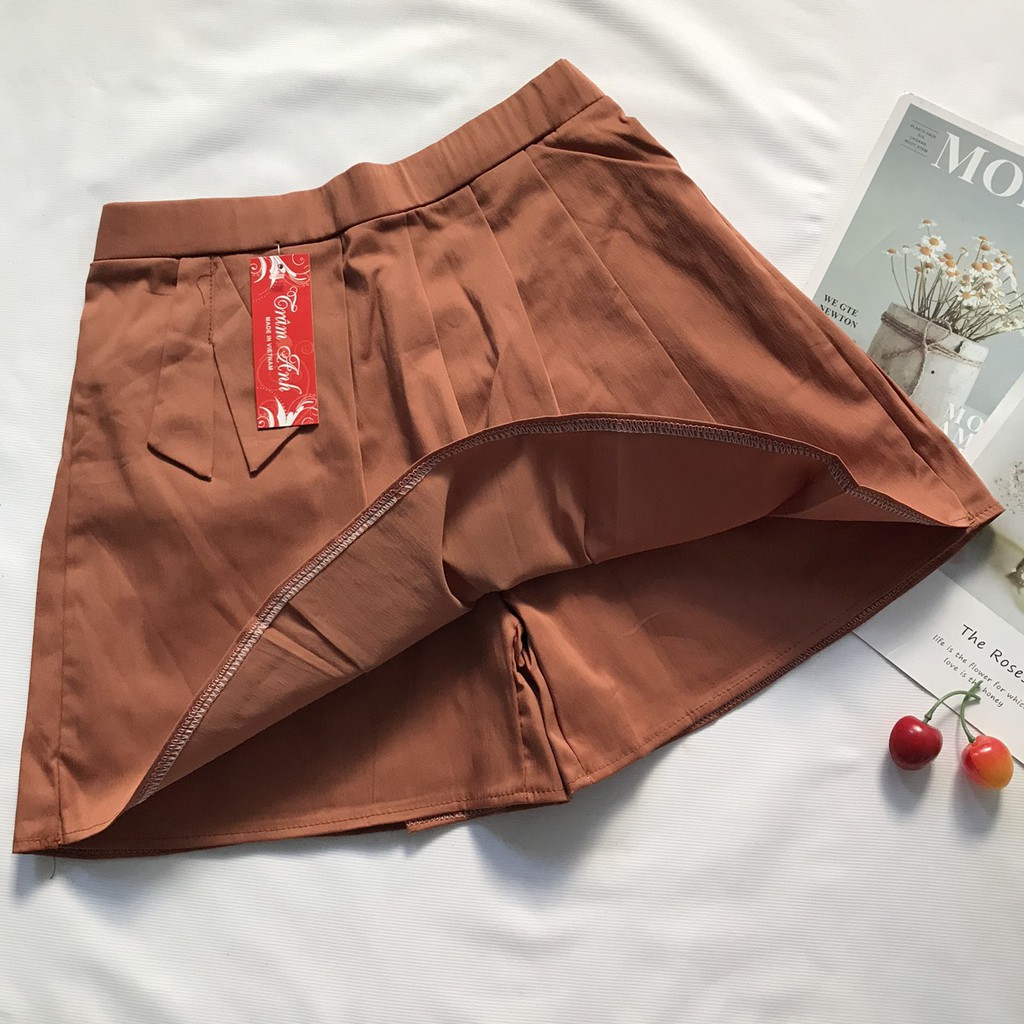 Quần sọt giả váy nữ từ 45-52kg chất vải kaki thun dày vừa - QU19 | BigBuy360 - bigbuy360.vn