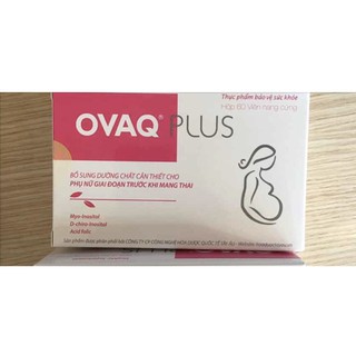 OVAQ PLUS hộp 60 viên (mẫu mới nhất) mang cơ hội mang thai tự nhiên cho phụ nữ hiếm muộn