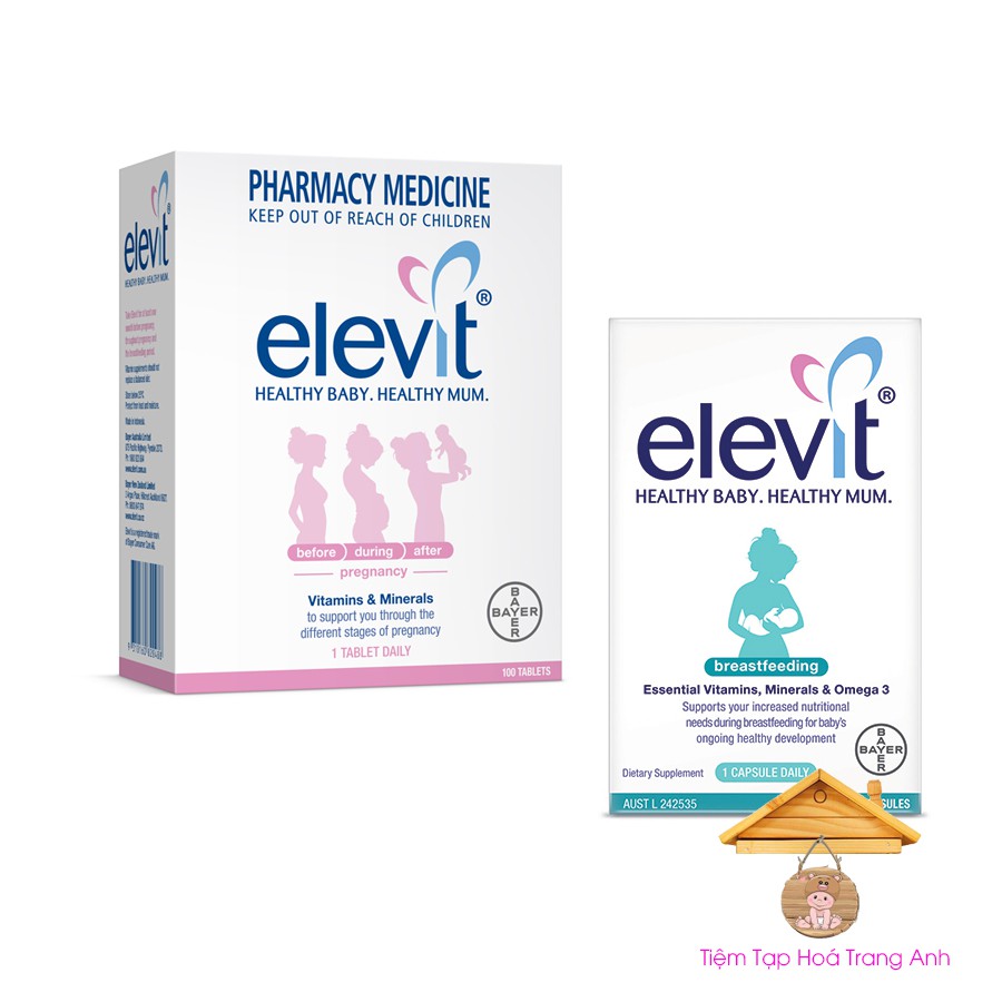 Vitamin Bầu - Bú Elevit của Úc