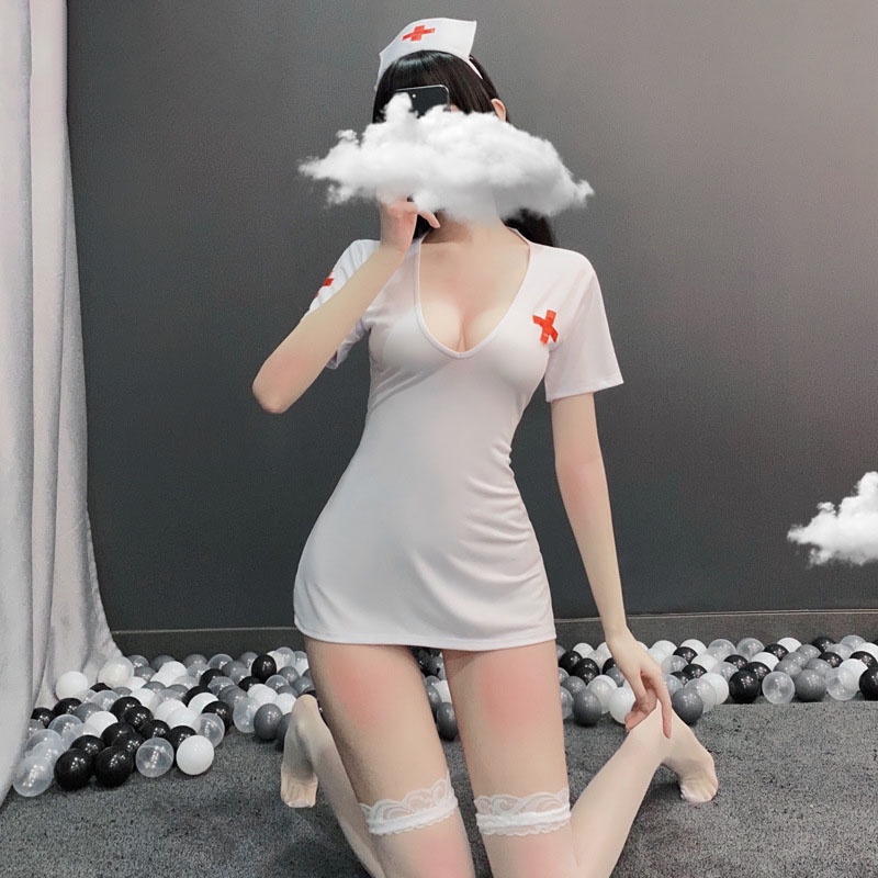 Đồ ngủ hóa trang nữ y tá gợi cảm VN165 1406