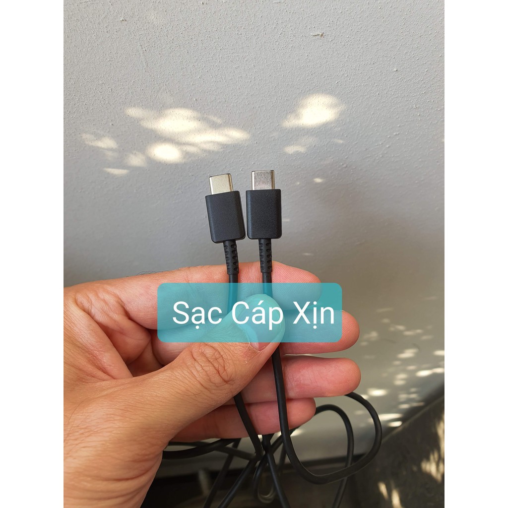 Bộ sạc nhanh hỗ trợ sạc 25W cáp sạc 2 đầu type C - Bảo hành 03 tháng