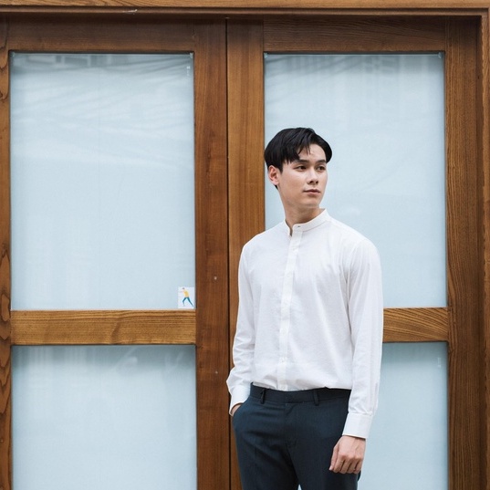 Áo sơ mi nam local brand 360 BOUTIQUE cổ tàu - STDTK208 | BigBuy360 - bigbuy360.vn