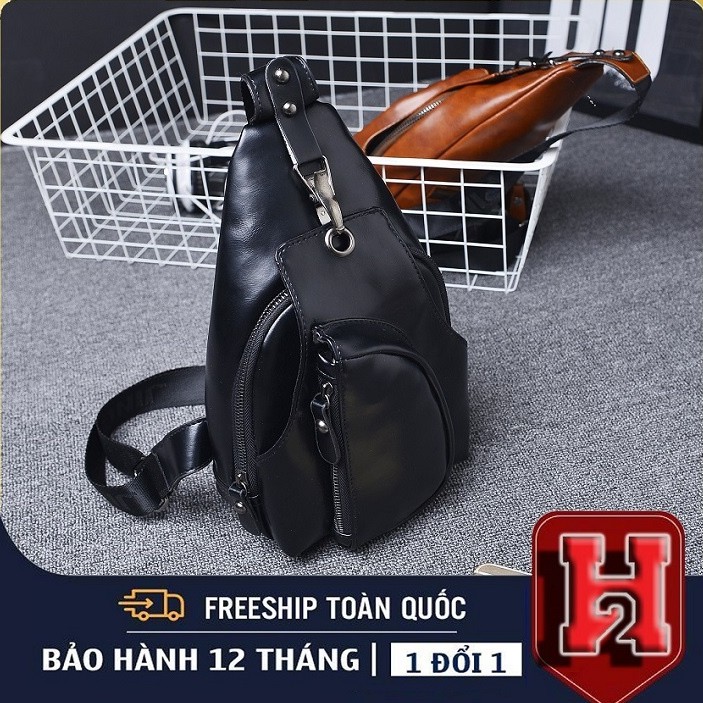 {Rẻ Nhất Shopee}💖 Túi Đeo Chéo, Đeo Ngực Nam Nữ Nhiều Ngăn💖Chất Liệu Da PU Cao Cấp_CROSS BAG