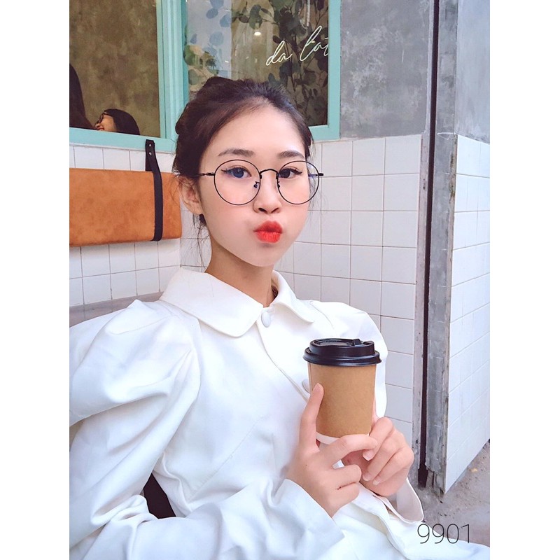 Gọng Kính Cận Nobita Mắt Tròn Vintage 9901 - Kính Cận Hàn Quốc Thời Trang Nam Nữ | BigBuy360 - bigbuy360.vn