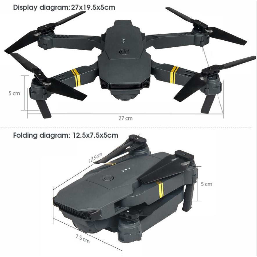 Flycam E58 , camera 4K , kết nối trực tiếp smartphone quay phim chụp ảnh hd- trang bị đèn led trợ sáng trong camera