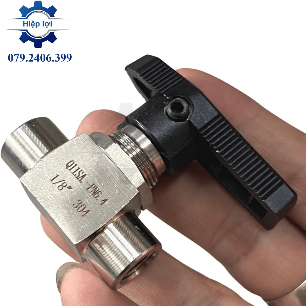 Van bi inox 304 gạt tay YFP 2N - van bi gạt 2 ngã inox 304