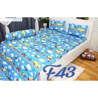 Bộ ga gối vải Cotton thắng Lợi Họa tiết F43 (không mền)