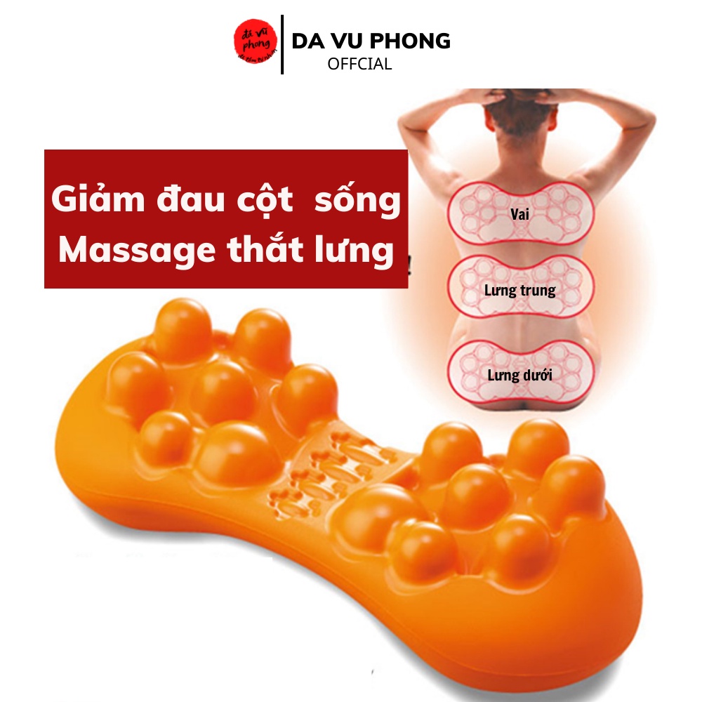 Gối Massage Cổ Vai Gáy,Gối Bấm Huyệt Giảm Đau Cột Sống Thắt Lưng Chống Gù
