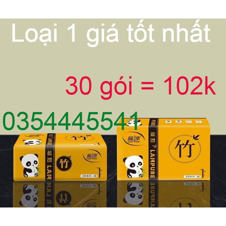 [FREE SHIP] 30 gói giấy ăn Gấu trúc Lampure