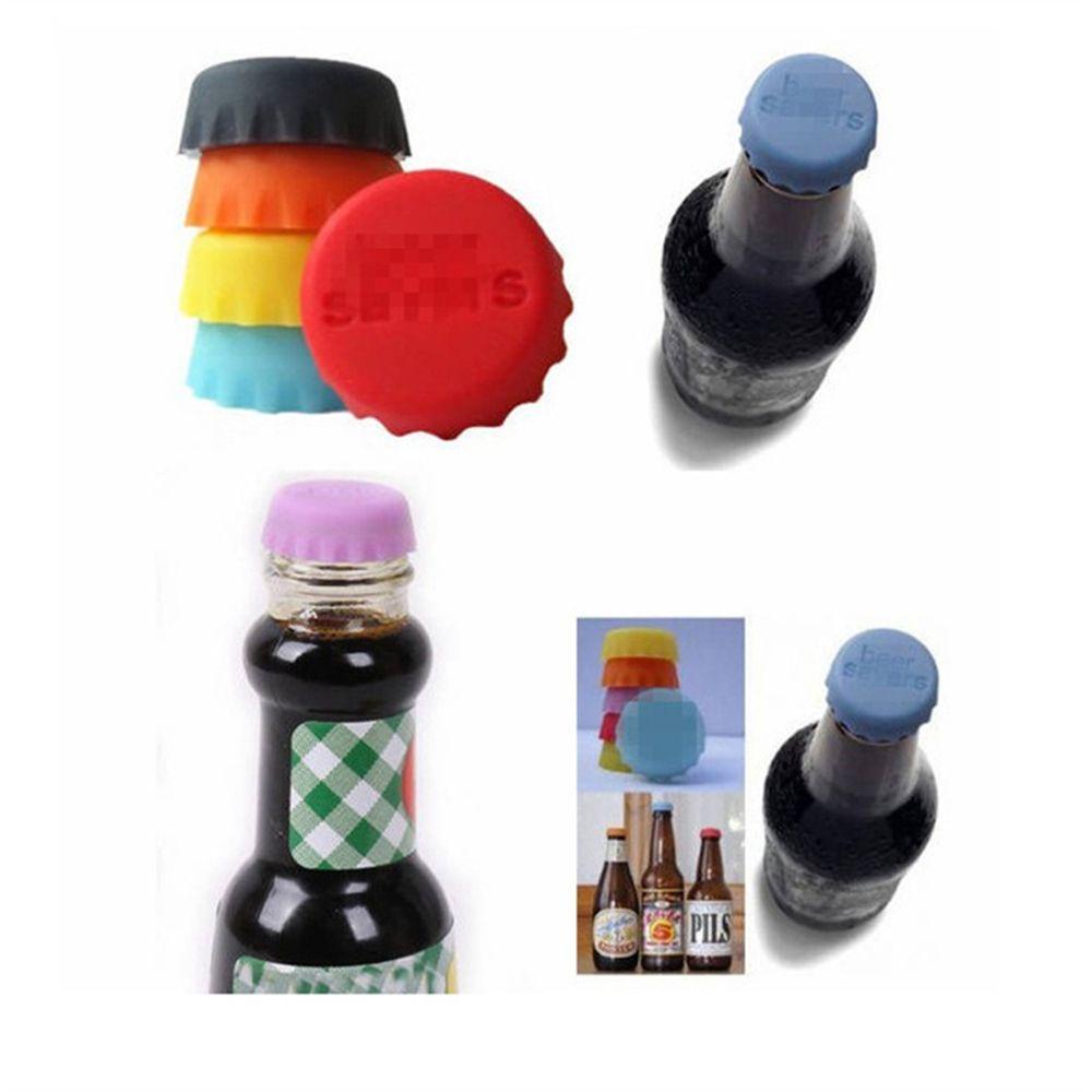SUYO Set 6 / 6 Nắp Đậy Chai Lọ Bằng Silicone Chống Rò Rỉ Tiện Dụng