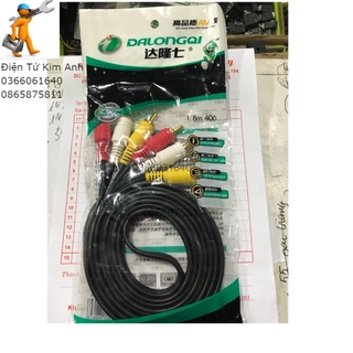 Dây av 6 đầu túi 1m5