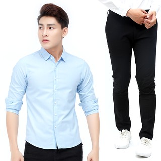 Freeship Set Quần Âu + Áo Sơ Mi Nam Chất Nhất Quả đất hè này, Giá cực hấp dẫn với chất vải cao cấp, thoáng mát