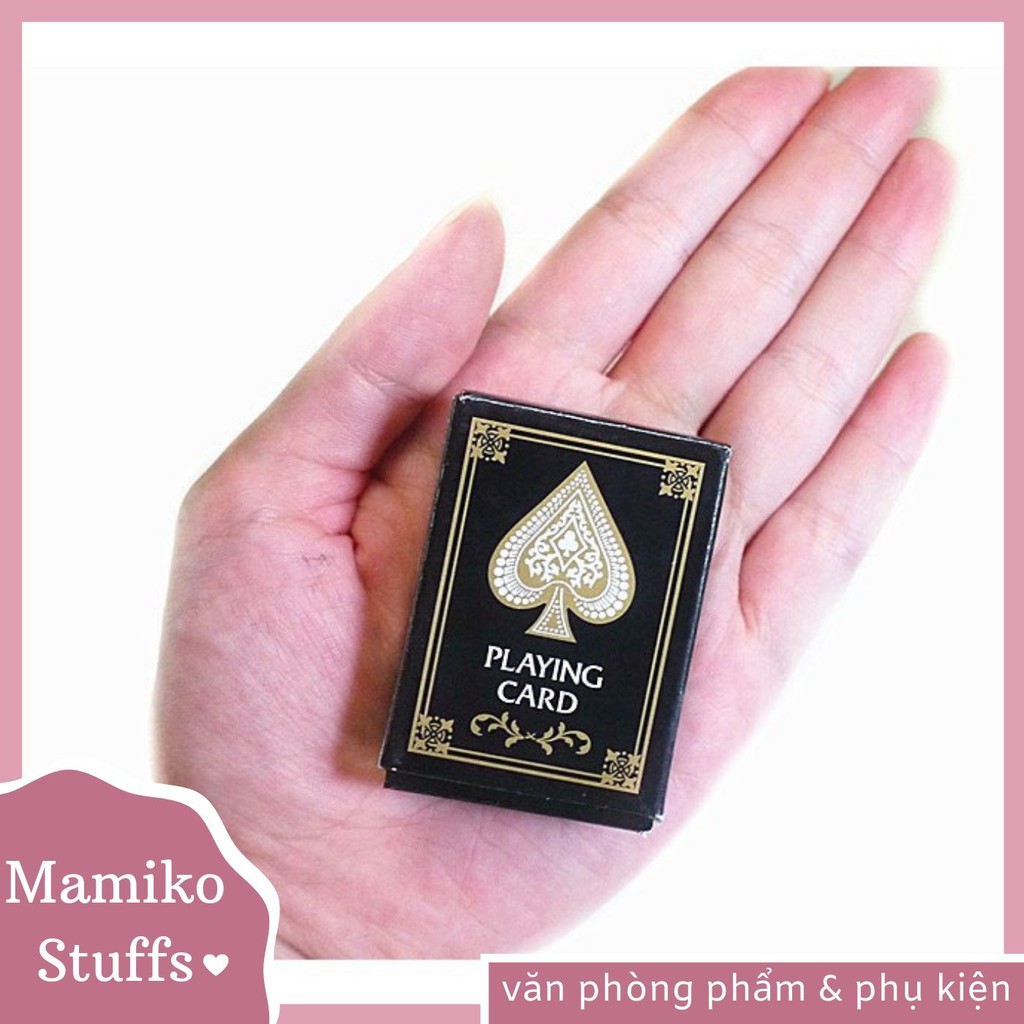 COMBO 2 BỘ Mini Cute Poker - Bài tây Mini - siêu nhỏ siêu cưng