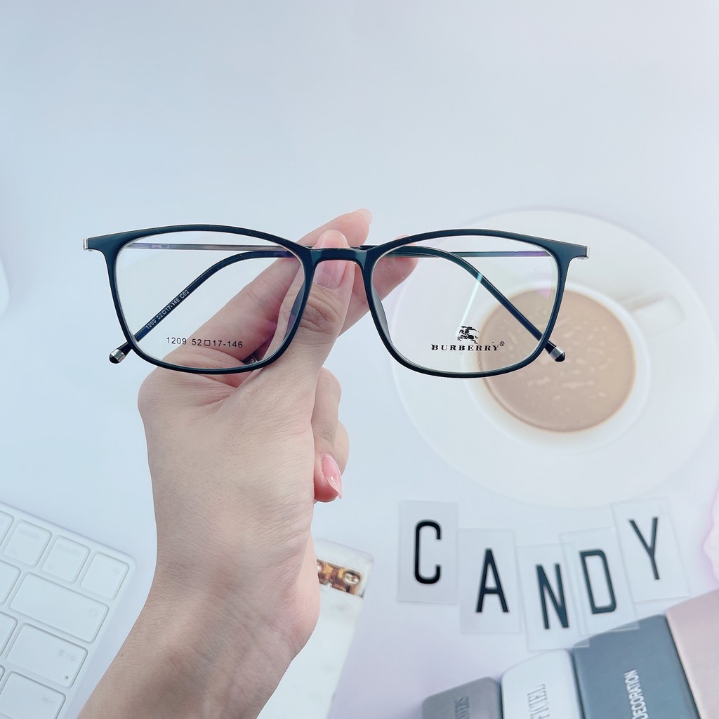 Gọng kính cận vuông nam nữ cao cấp 1209 – Tiệm kính Candy