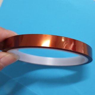 Băng keo chịu nhiệt 10mm 15mm 20mm, băng dính chịu nhiệt, băng keo kapton
