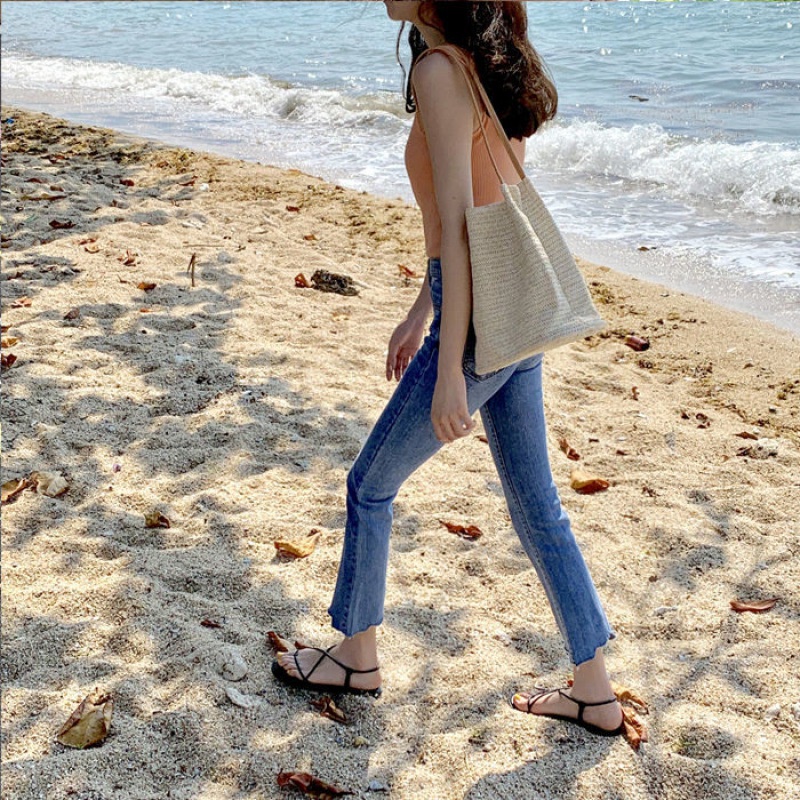 TÚI CÓI XÔ ĐI BIỂN DÂY DA LÓT VẢI HOTTREND L1340 -LoanTay