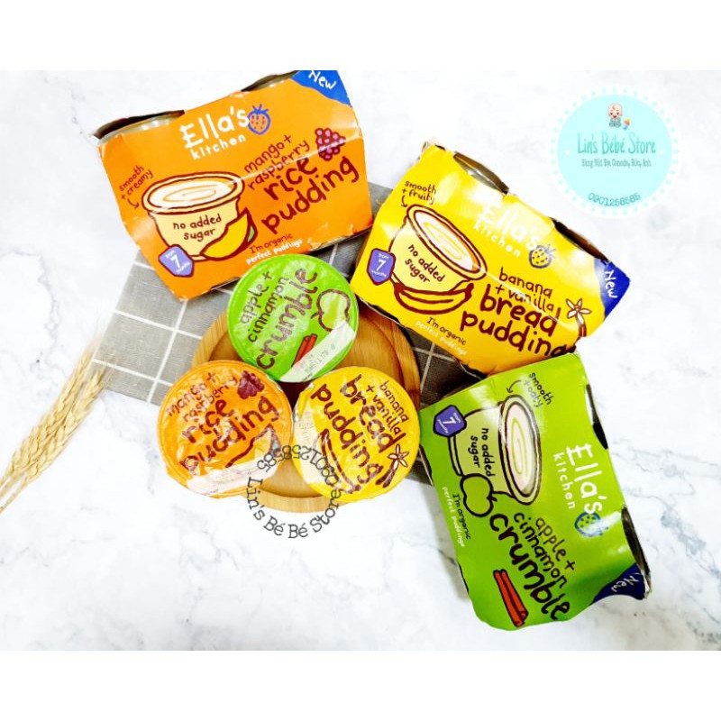 COMBO 3 VỊ 3 HŨ PUDDING ELLA'S KITCHEN