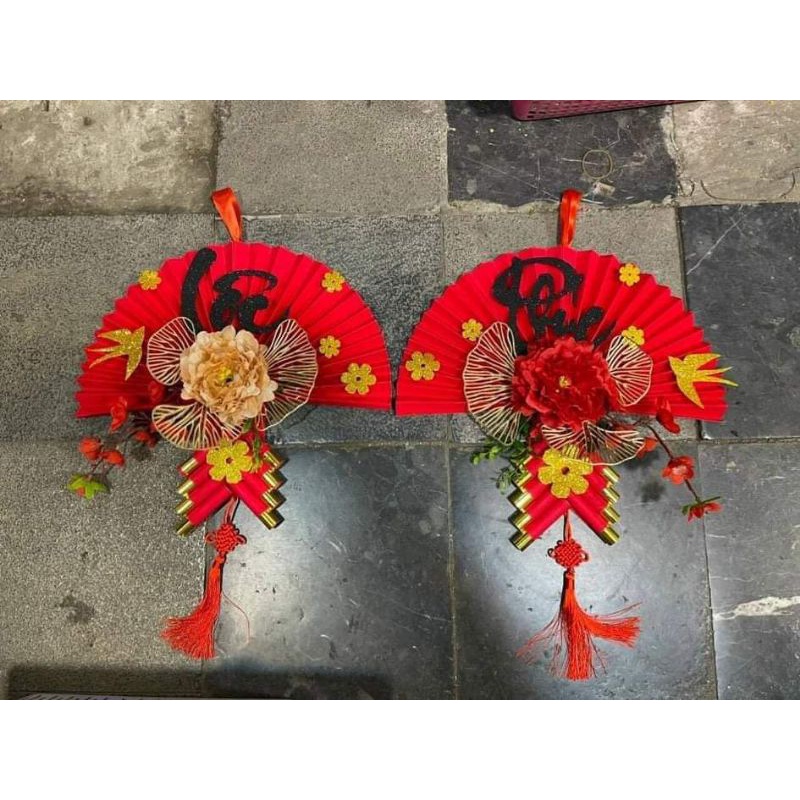 Quạt trang trí tết - DECO NHÀ CỬA, QUÁN ĂN
