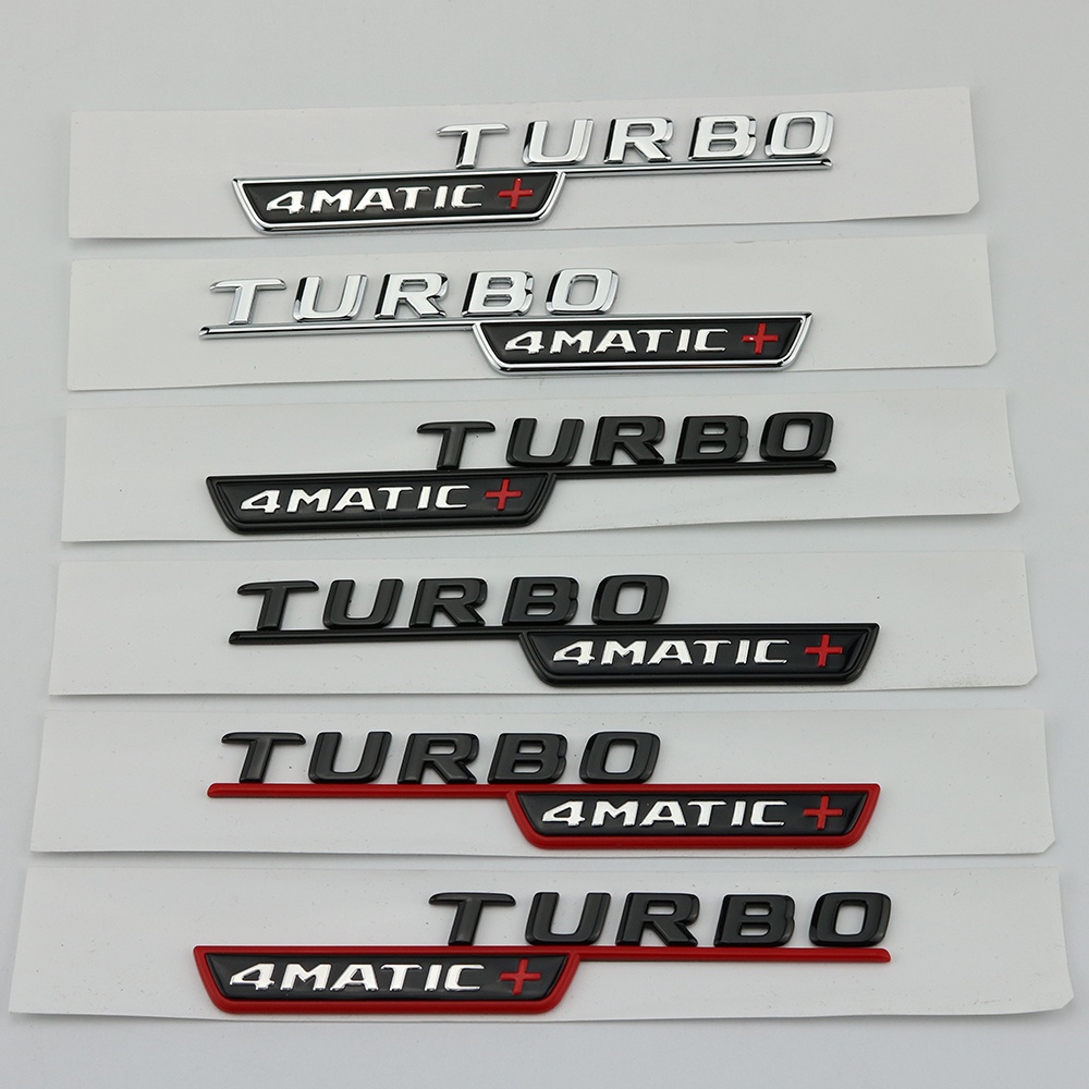 Sticker logo Dán Trang Trí Thân Xe Hơi benz amg turbo 4matic Bit turbo 4matic + fender