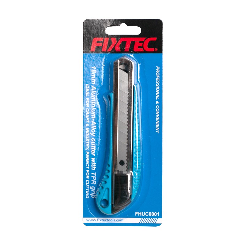 Dao rọc giấy cao cấp FIXTEC FHUC001, lưỡi SK5 sắc bén, khóa tự động an toàn tiện lợi, hàng chính hãng