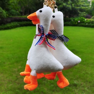 Móc khoá bông hình chú vịt/bò sữa/nipan