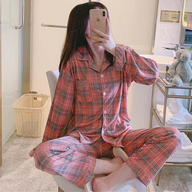 Bộ Pijama dài tay bộ ngủ phong cách Hàn quốc chất dày dặn không nhăn nhiều mẫu